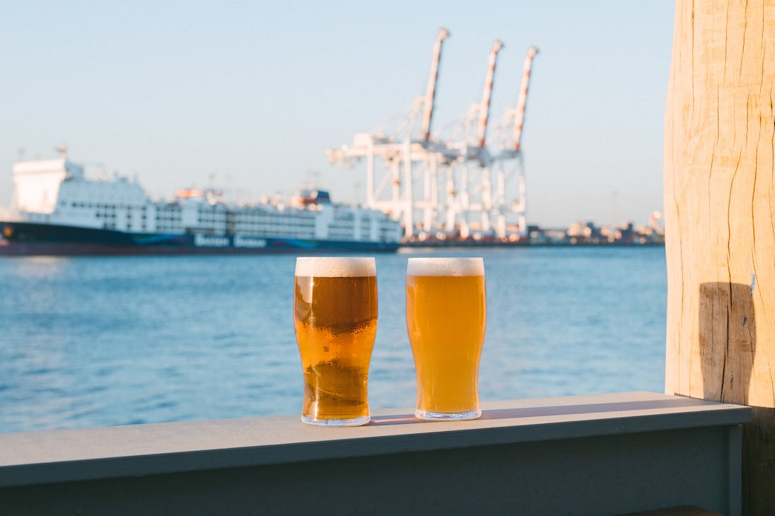 two pints of beer from a Perth brewery